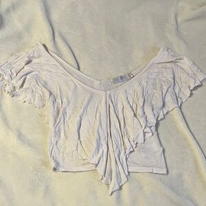 Elegant Cream Ruffle Top